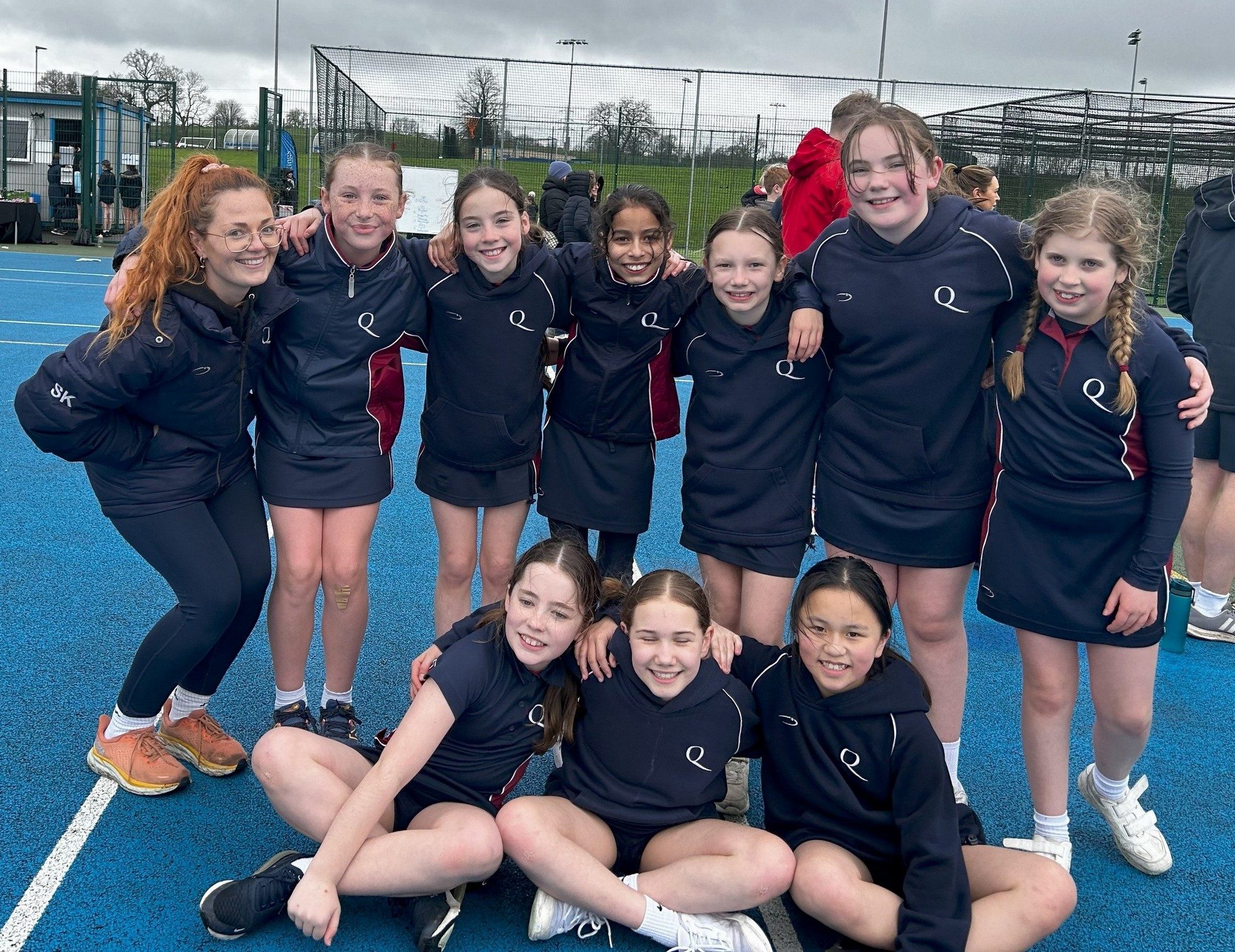 U11 netball team at the AJIS Plate Competition