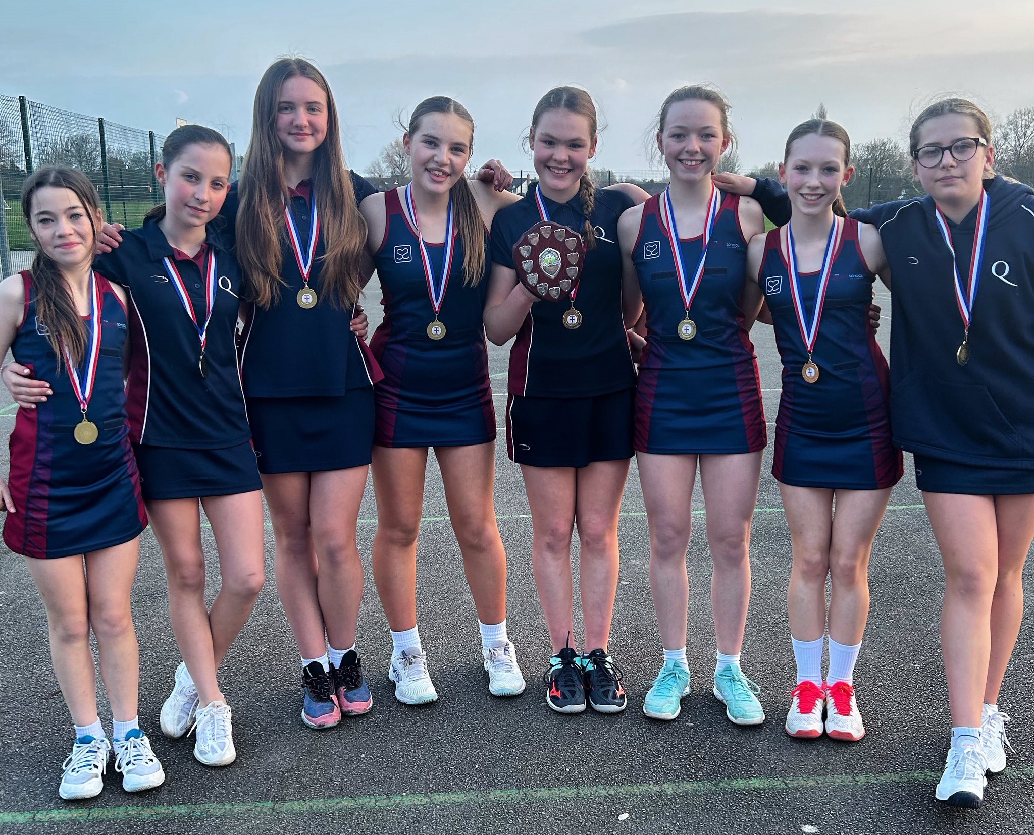 U13 netball team at the Chester and District netball tournament