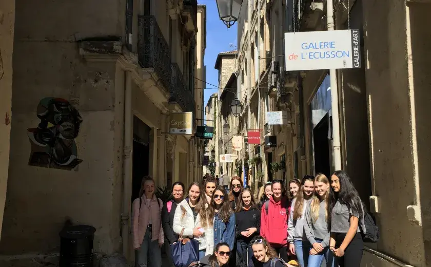 Girls enjoy French trip to Montpellier
