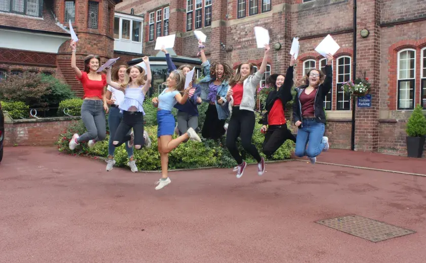 Queen’s girls celebrate top GCSE results