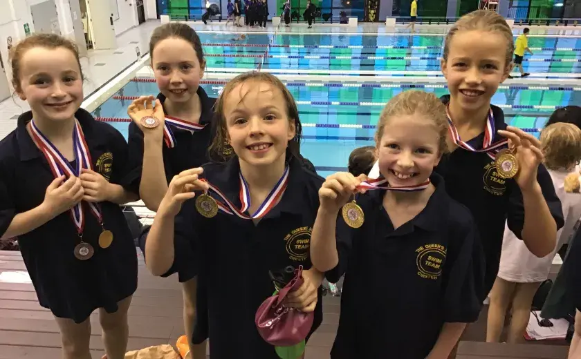 Medal success in swimming gala