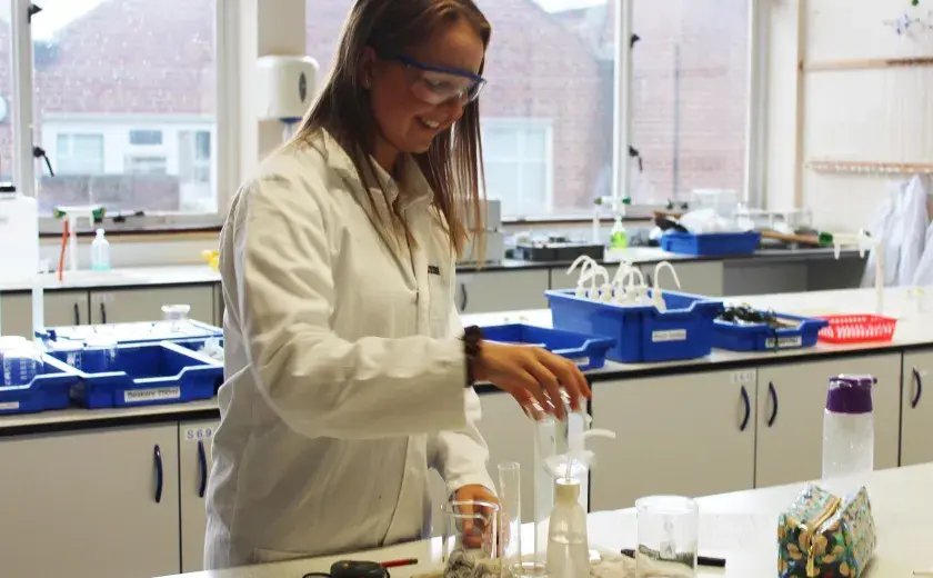 Year 11 students at an A-level Chemistry taster session