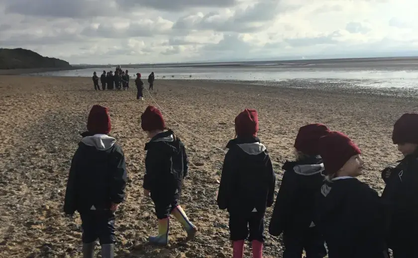 Year 2 learn more about the river at the beach